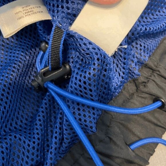 Cutter & Buck Windbreaker Utility Jacket Black Blue Vented Logo Full Zip Front - Picture 9 of 12